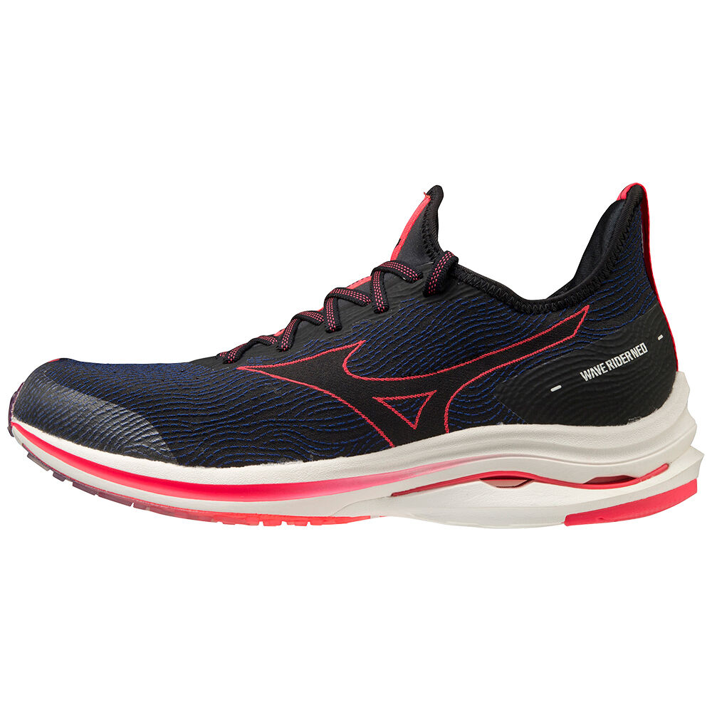 Scarpe Running Mizuno Wave Rider Neo Uomo - Nere/Rosa - 79435-YWTX